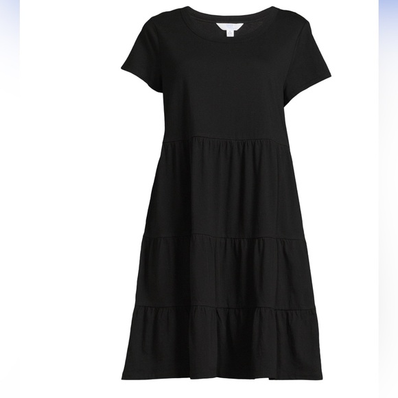 Time and Tru Women's Tiered Knit Dress - Picture 1 of 7
